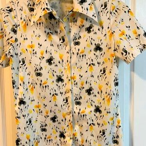 Ladies vintage floral Hawaiian shirt